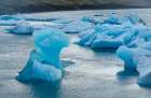 Iceland. Fjallsarlon Glacier Lake at the south end of the glacier in Vatnajokull National Park. Art Print